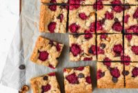 Raspberry Hazelnut Chocolate Chip Blondies