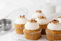 Tangy Lemon Carrot Cupcakes