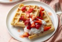 Fresh Strawberry Waffles