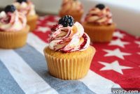 Sweet Corn Cupcakes with Blackberry Corn Frosting