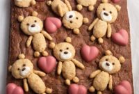 Sweetheart Teddy Bear Brownies