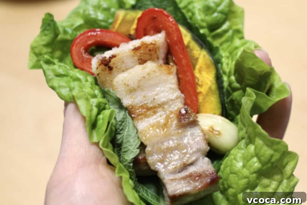 Sesame oil and salt dipping sauce for Whole30 Samgyeopsal.
