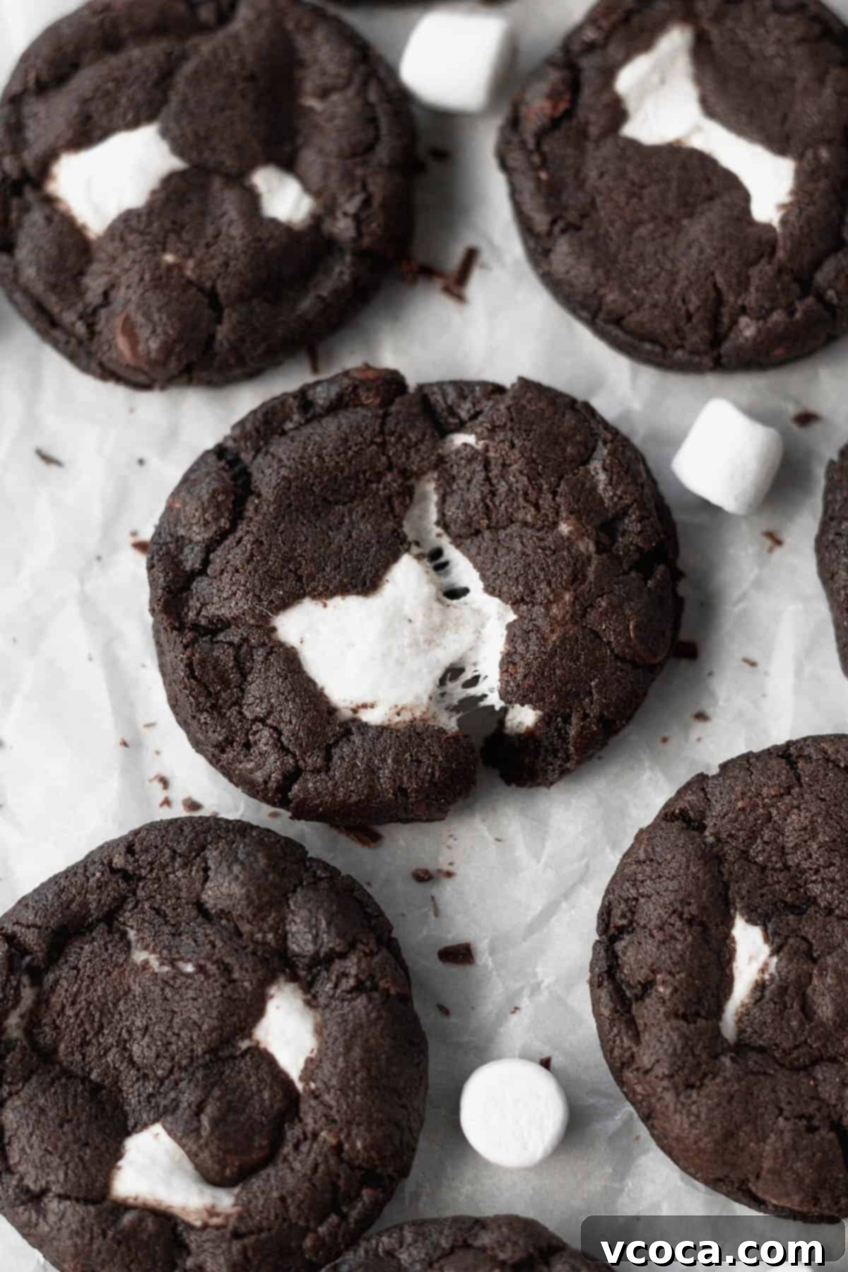 27 Reader-Favorite Gluten-Free Dairy-Free Treats 2 Gluten-free double chocolate cookies with marshmallows.