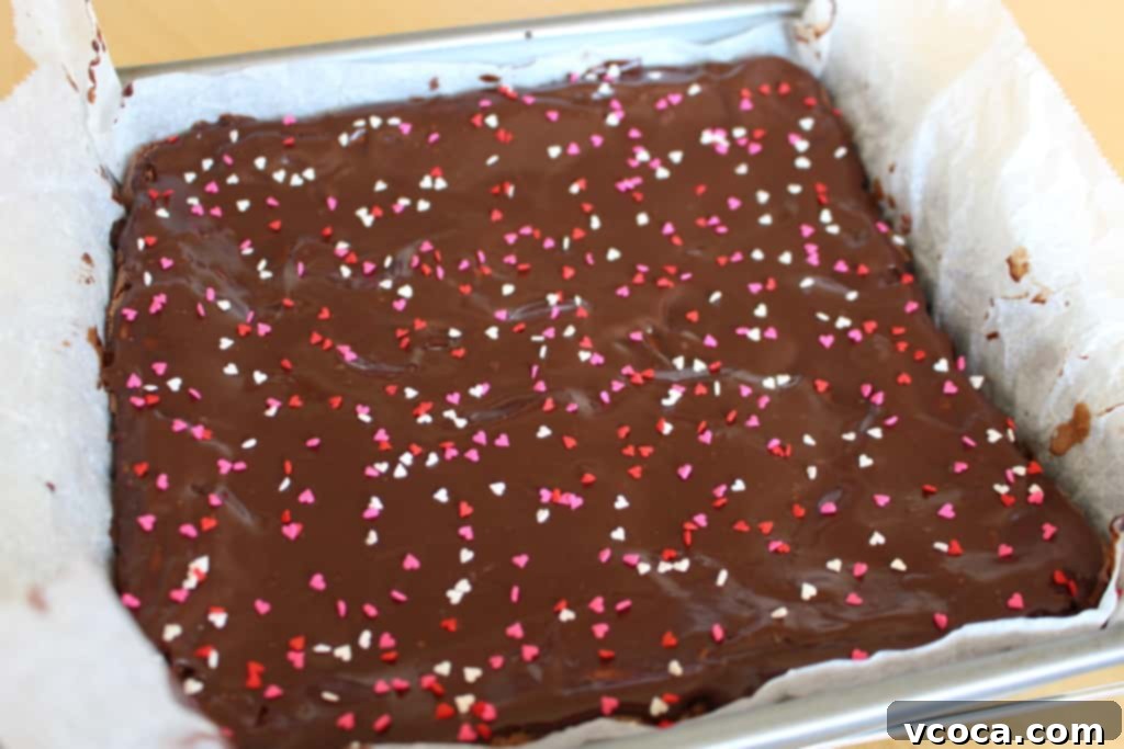 Fudgy After Eight Brownies 7 Mint chocolate ganache on brownies