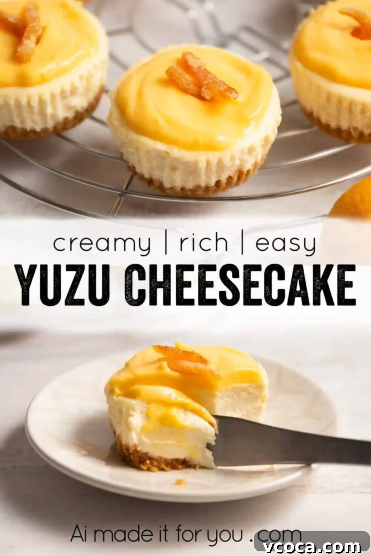 Yuzu Cheesecake Japanese Fusion 14 A stack of Yuzu cheesecakes, highlighting their individual perfection and generous curd topping.