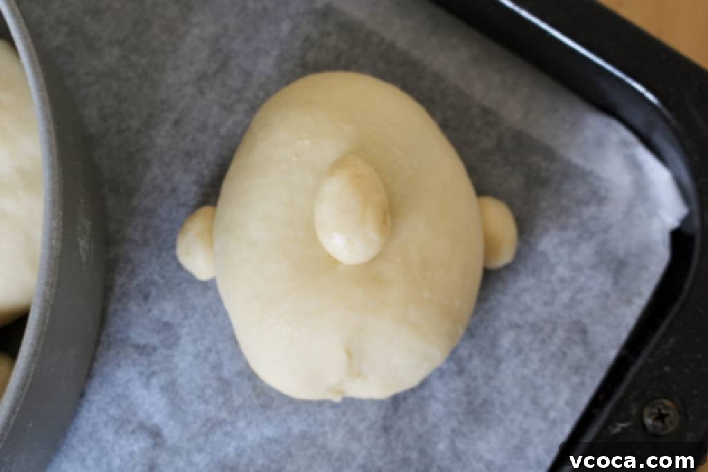 Cream Cheese & Blueberry Sweet Rolls 6 Small piece of dough reserved for decorating the 'dad's face' bun