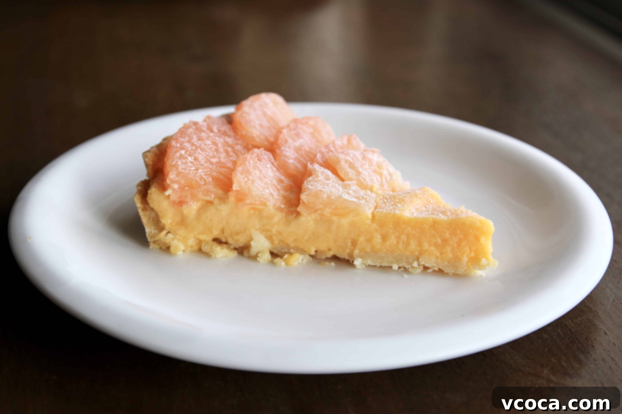 Zesty Grapefruit Tart 8 Grapefruit curd tart