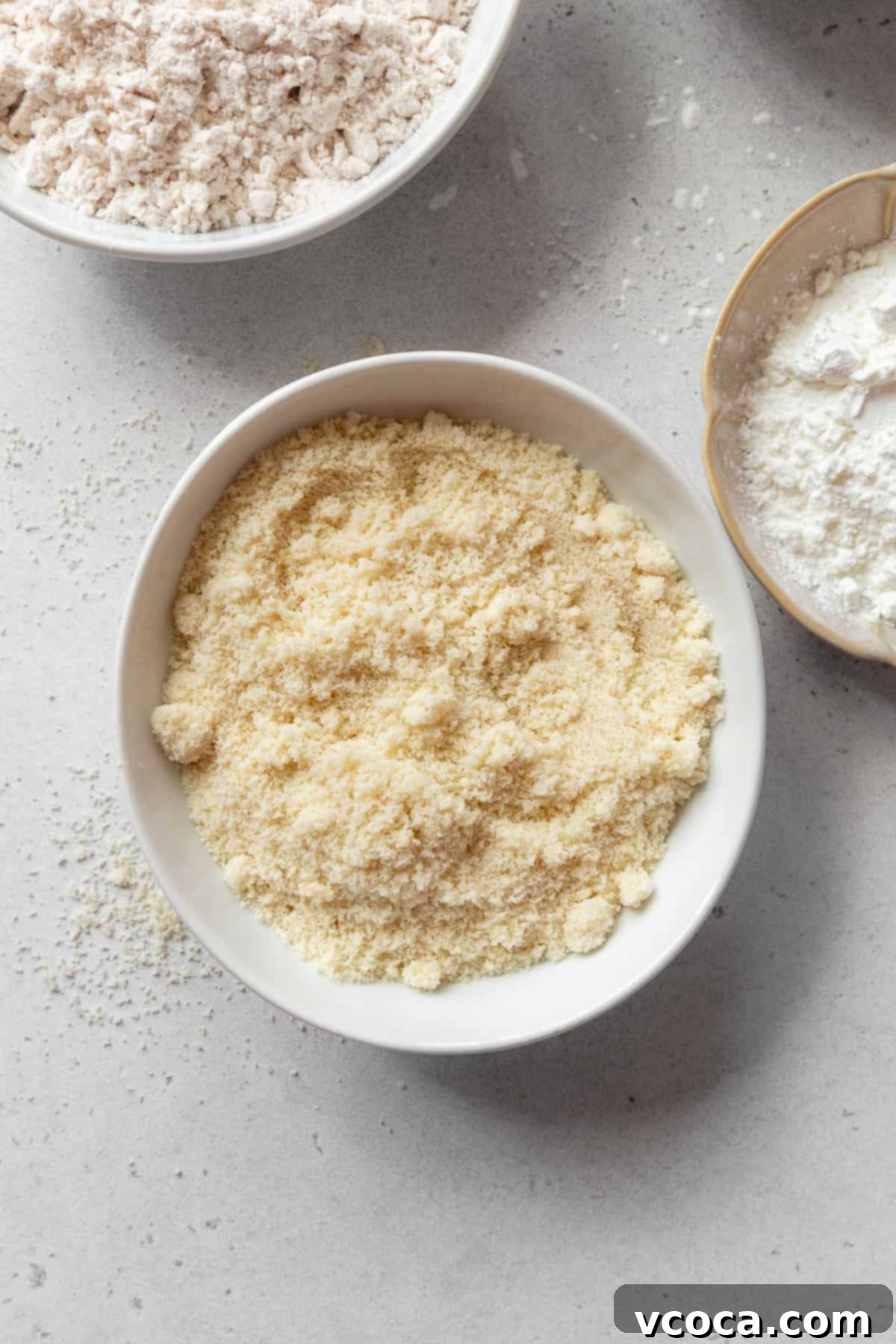 My Go-To Gluten Free Flours 4 A bowl of almond flour.