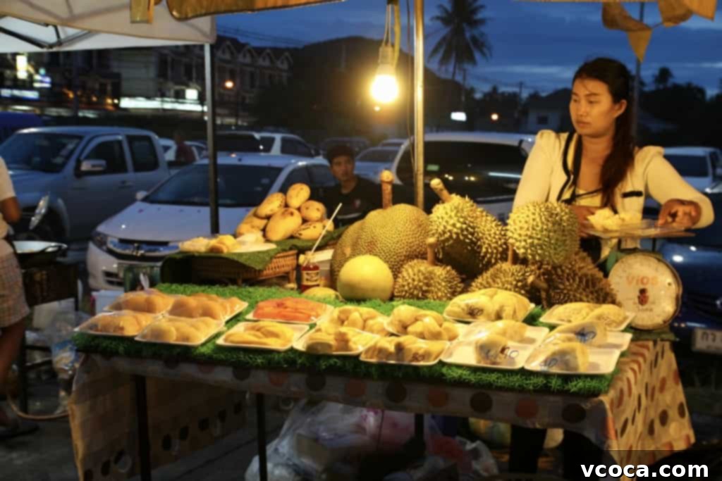 Our Koh Samui Honeymoon Delivered More Than Memories 25 A vibrant stall selling colorful trinkets and souvenirs at the bustling Fisherman's Village night market.