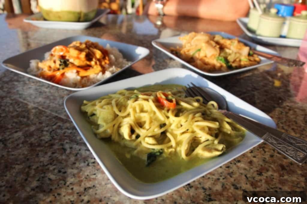 Our Koh Samui Honeymoon Delivered More Than Memories 10 A simple yet appetizing plate of food from Ninja Crepes, featuring a small portion of a savory dish.
