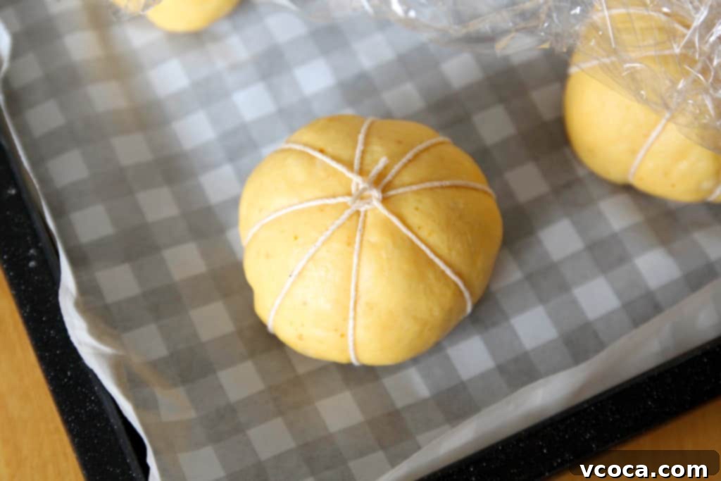Warm Pumpkin Buns and Savory Shiitake BLT 3 The dough for these cute pumpkin buns contains canned pumpkin for a subtle flavor and festive orange hue, perfect for fall baking.