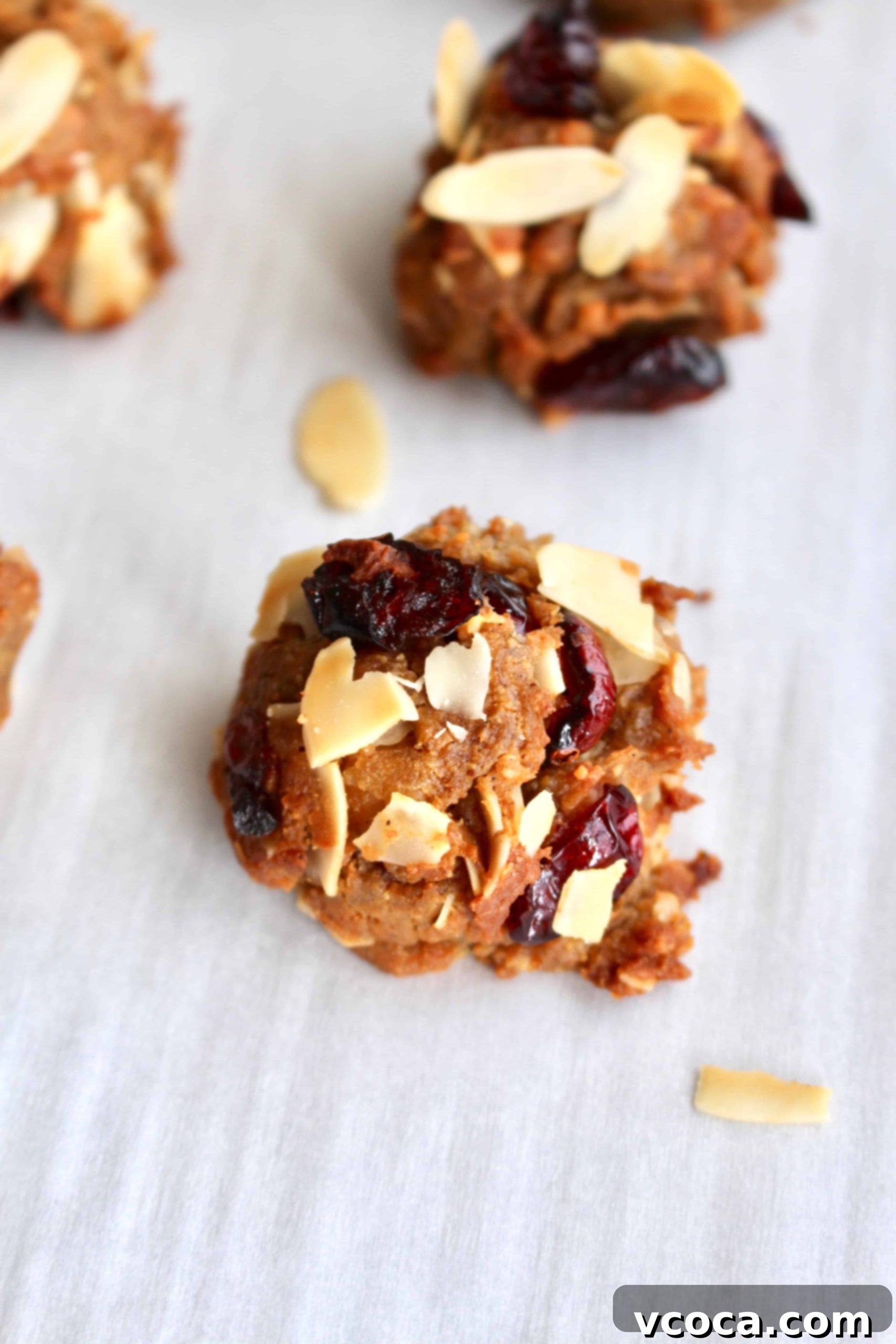 Simple Milk-Boosting Bites 6 Lactation cookie with sliced almonds