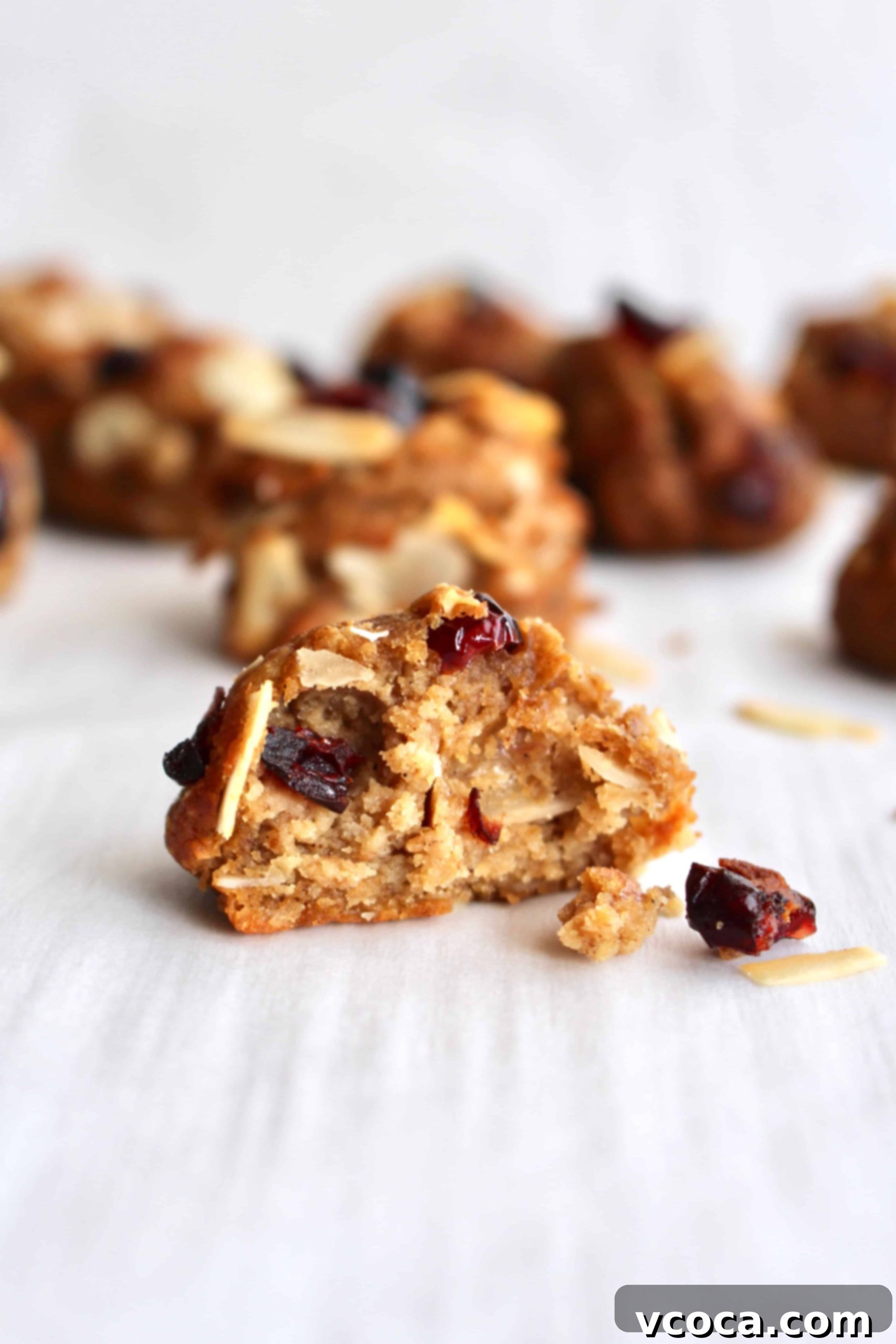 Simple Milk-Boosting Bites 7 A bitten chickpea cookie