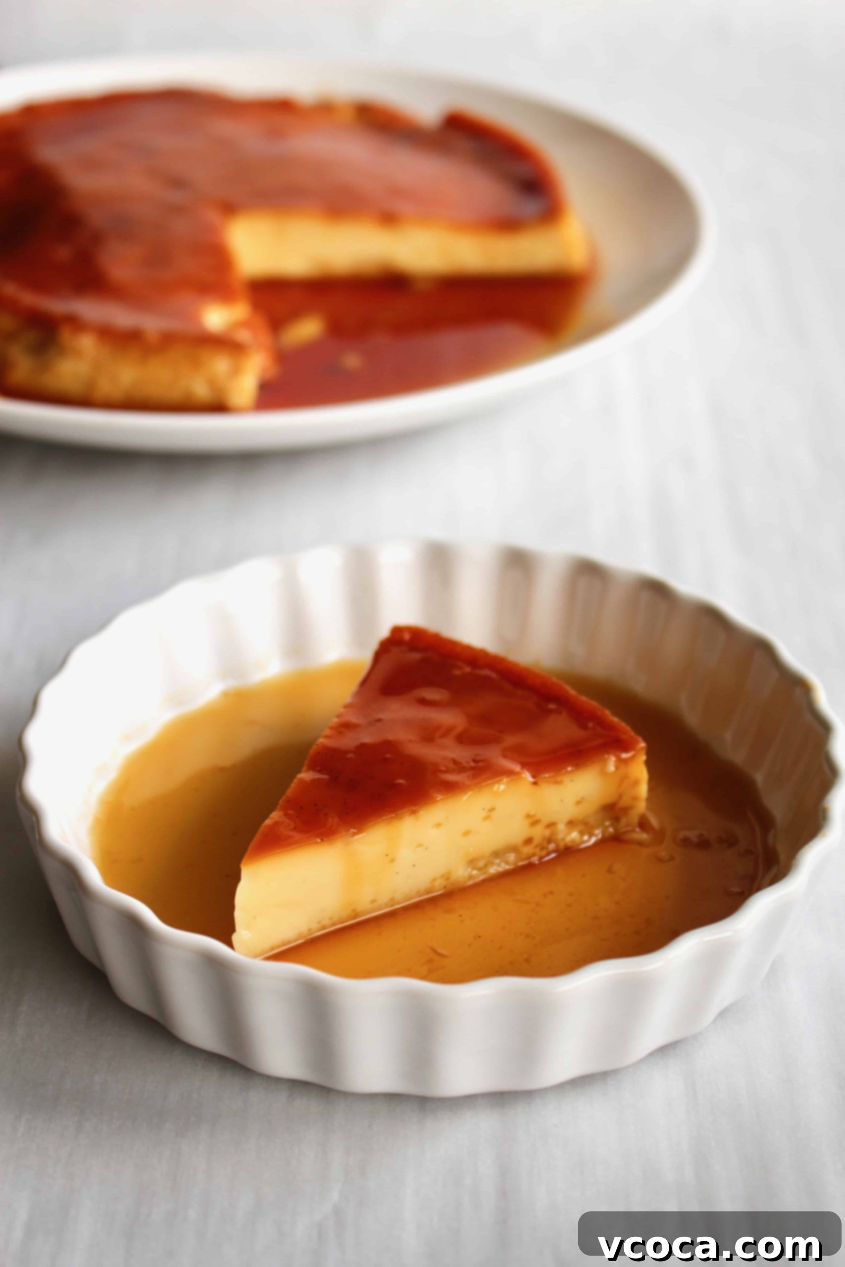 Exquisite Filipino creme caramel, rich and creamy