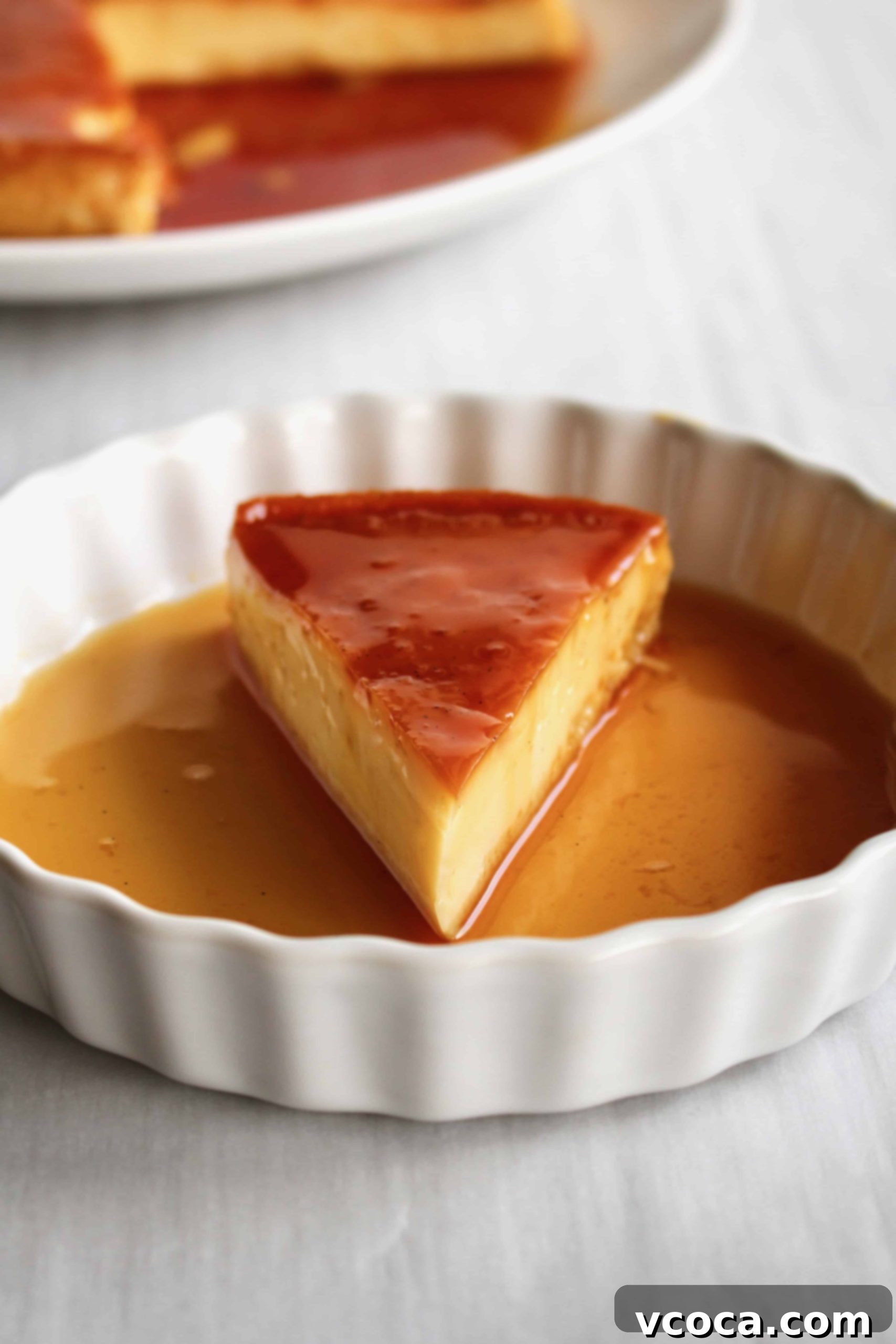 Delicious Leche Flan, a dairy-free Filipino dessert, made with coconut milk. Creamy, rich, and perfect for anyone with dairy sensitivities. #lecheflan #dairyfree #filipinodessert #cremecaramel #coconutmilk