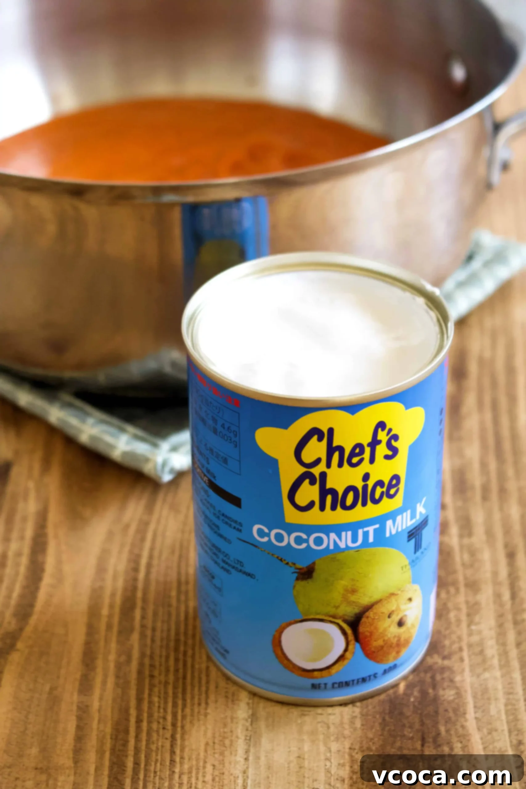 Chef's Choice coconut milk adds exceptional creaminess and richness to this delicious vegan coconut curry.