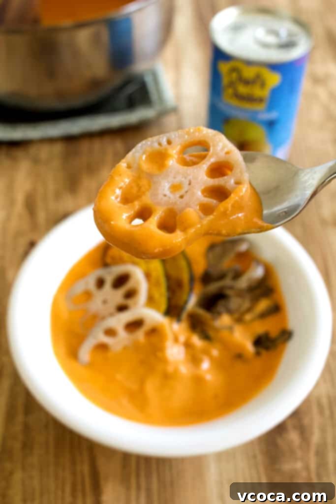 Chef's Choice coconut milk is highlighted as the secret ingredient for the rich and creamy base of this vegan coconut curry.