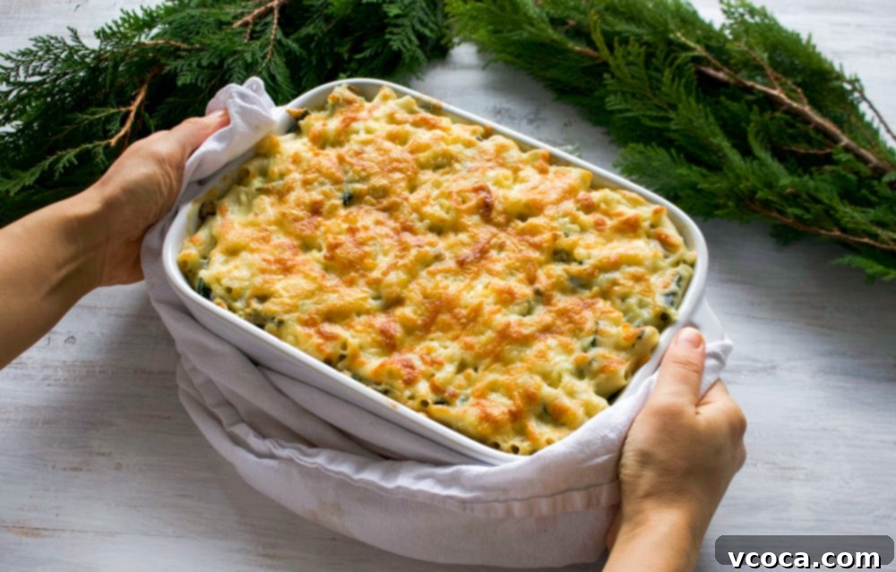 Creamy Umami Vegan Macaroni Gratin 8 Irresistibly creamy, this vegan macaroni gratin is a must make whether you’re plant-based or not! Vegan comfort food at its finest!
