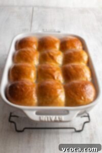 Glazed dinner rolls fresh out of the oven