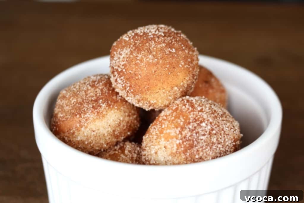 Effortless Homemade Bread Machine Doughnuts 8 Close-up of a perfectly fried homemade doughnut with a fluffy interior.