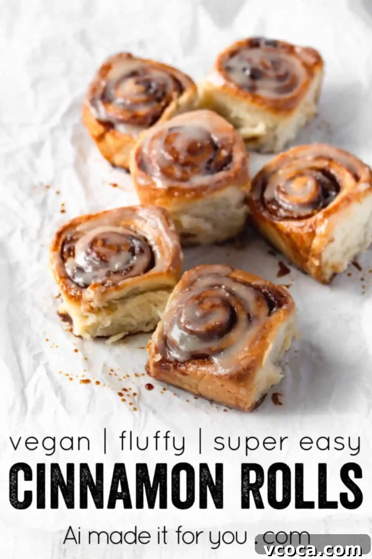 Pillowy Vegan Cinnamon Rolls with Dreamy Cashew Cream Frosting 12 A vegan cinnamon roll with a bite taken out, showing the soft interior and filling