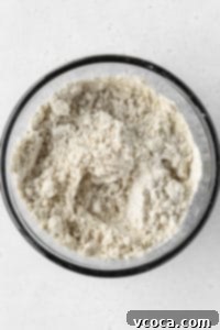 A bowl of dry ingredients.