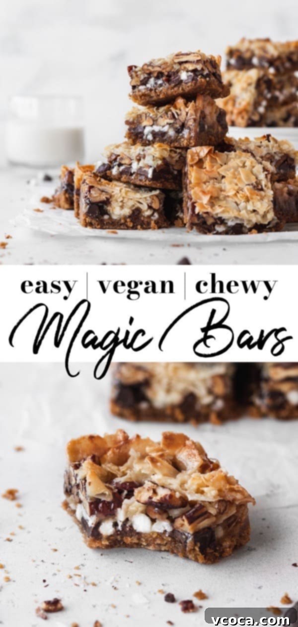 Magical Vegan Seven Layer Bars 29 A pile of vegan magic bars.